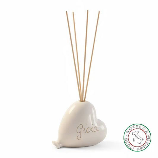 Bomboniera Profumatore Ceramica Personalizzata Graffito Emozioni Gioia