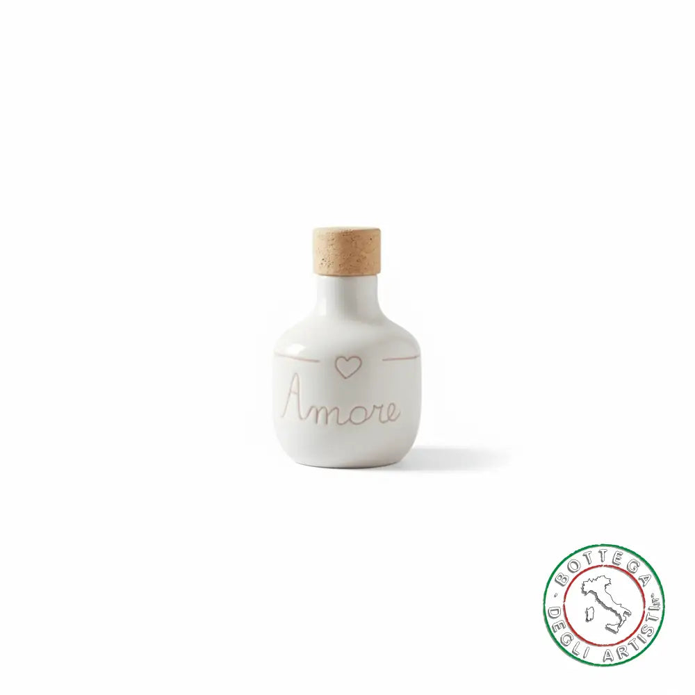 bomboniera ampolla oliera ceramica personalizzata graffiti emozioni amore 100ml
