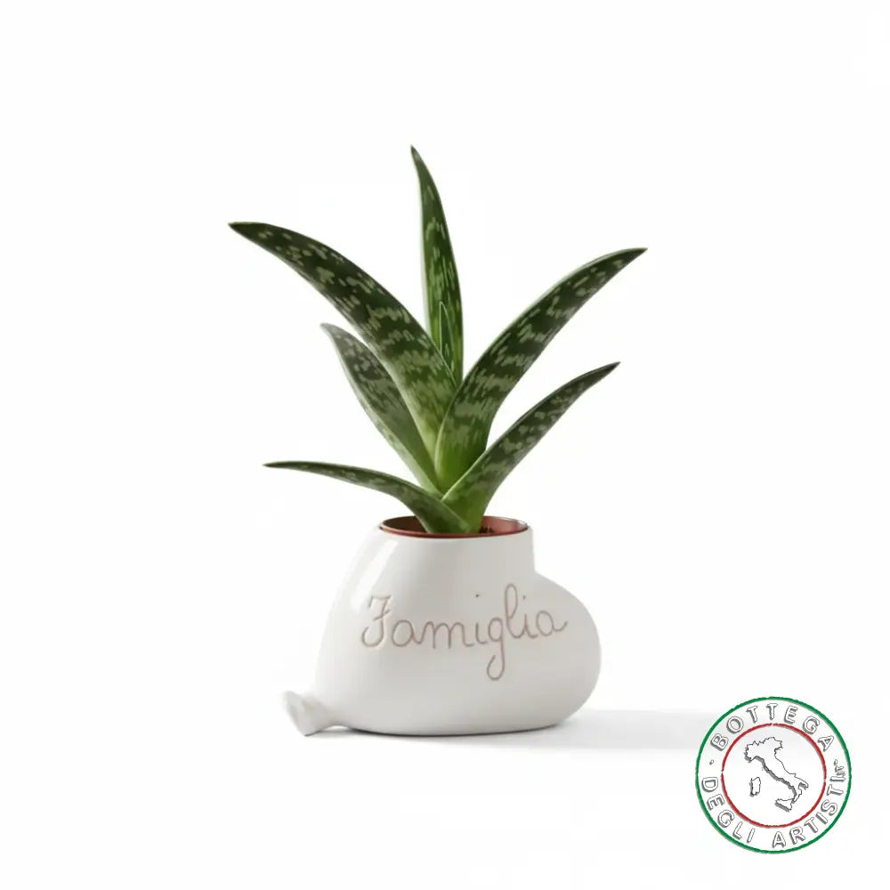 Personalisierter Keramik-Pflanzenhalter mit Graffiti-Motiv, Emotionen und Familie