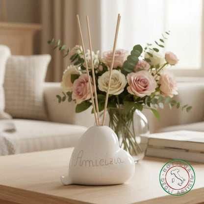 bomboniera profumatore ceramica personalizzata graffito emozioni amicizia