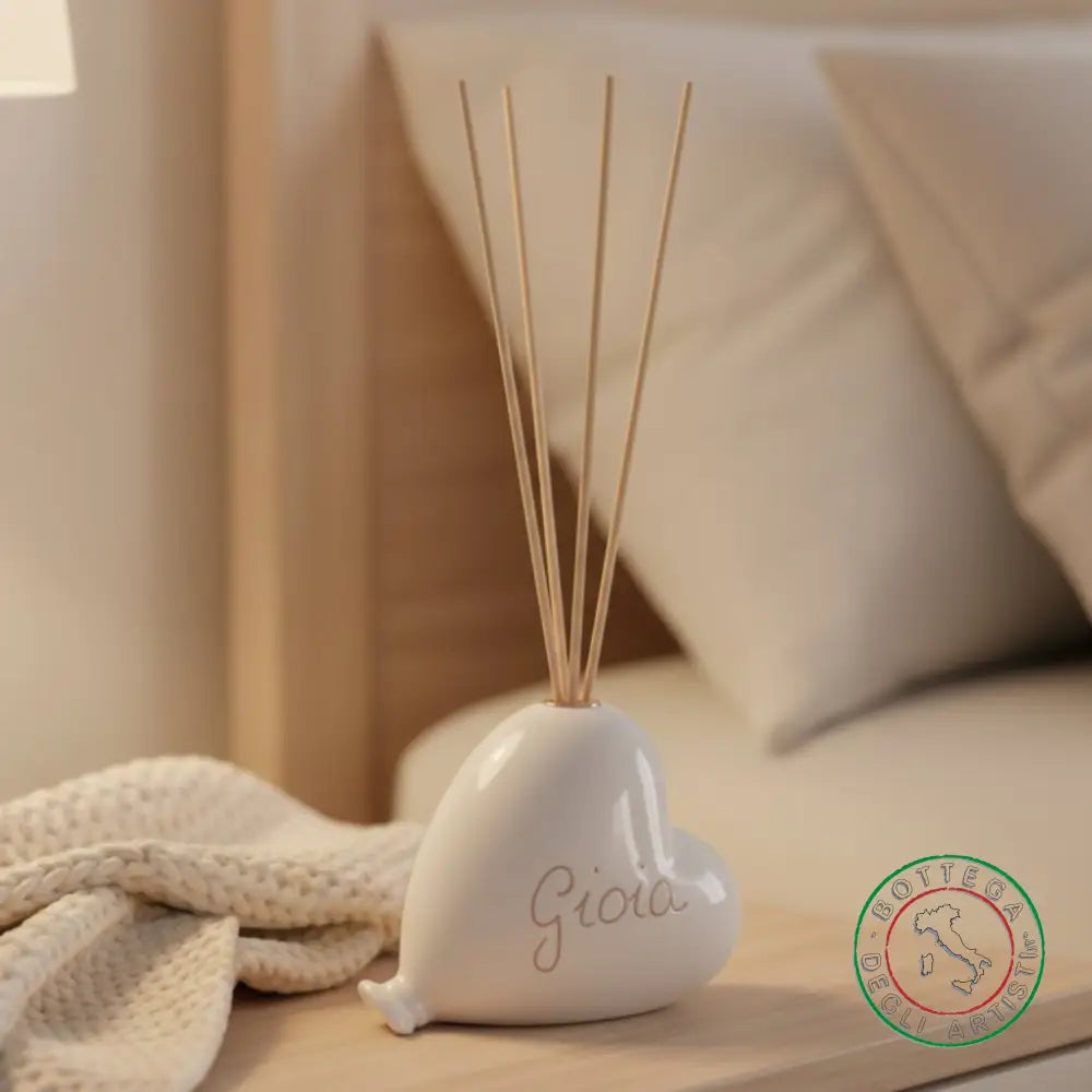 bomboniera profumatore ceramica personalizzata graffito emozioni gioia