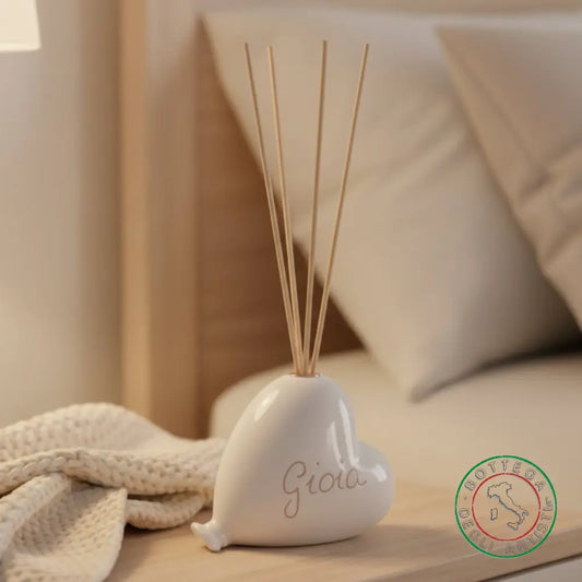 bomboniera profumatore ceramica personalizzata graffito emozioni gioia