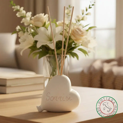 bomboniera profumatore ceramica personalizzata graffito emozioni sorrisi