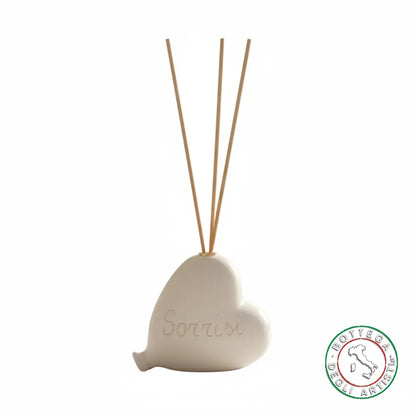 Bomboniera Profumatore Ceramica Personalizzata Graffito Emozioni Sorrisi