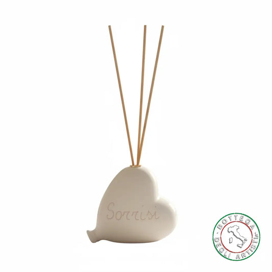 Bomboniera Profumatore Ceramica Personalizzata Graffito Emozioni Sorrisi