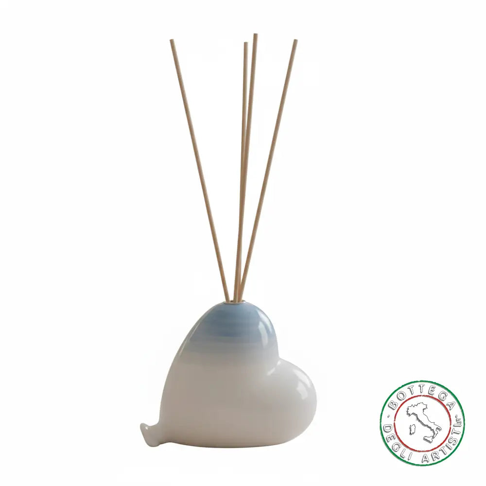 Bomboniera Profumatore Ceramica Personalizzata Pennellata Turchese