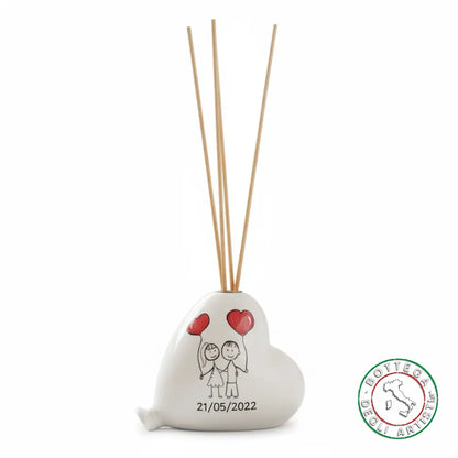 Bomboniera Profumatore Ceramica Personalizzata Pupazzi Bimbi