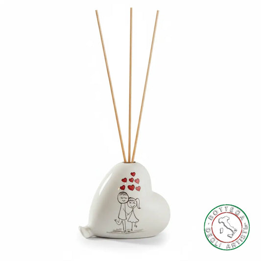 Bomboniera Profumatore Ceramica Personalizzata Pupazzi Innamorati