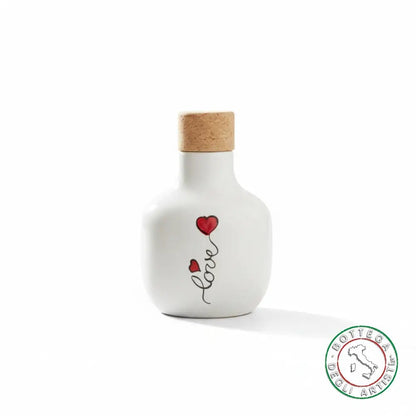 Personalized ceramic oil cruet favor with a 100ml love phrase