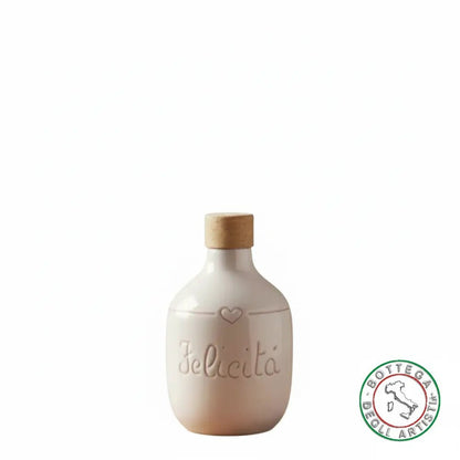 Personalisierte Keramik-Ölflasche, Gastgeschenk, Graffiti-Motiv, Emotionen, Glück, 200 ml