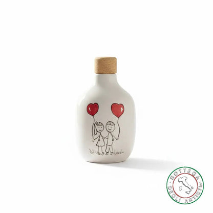 Personalized ceramic oil cruet with children's stuffed animals 200ml wedding favor
