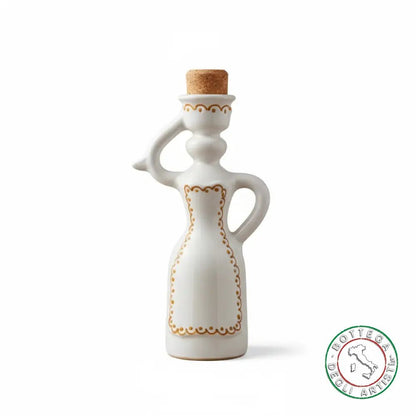 Lady Favor Ceramic Oil Cruet Personalized Brushed Embroidery Orange 200ml