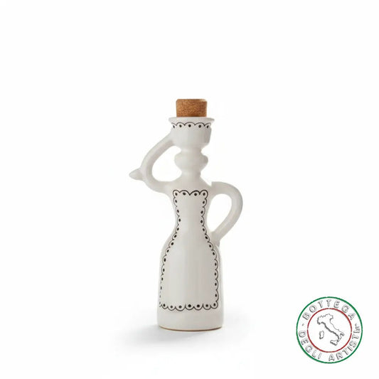 Lady Favor Ceramic Oil Cruet Personalized Brushed Embroidery Purple 200ml
