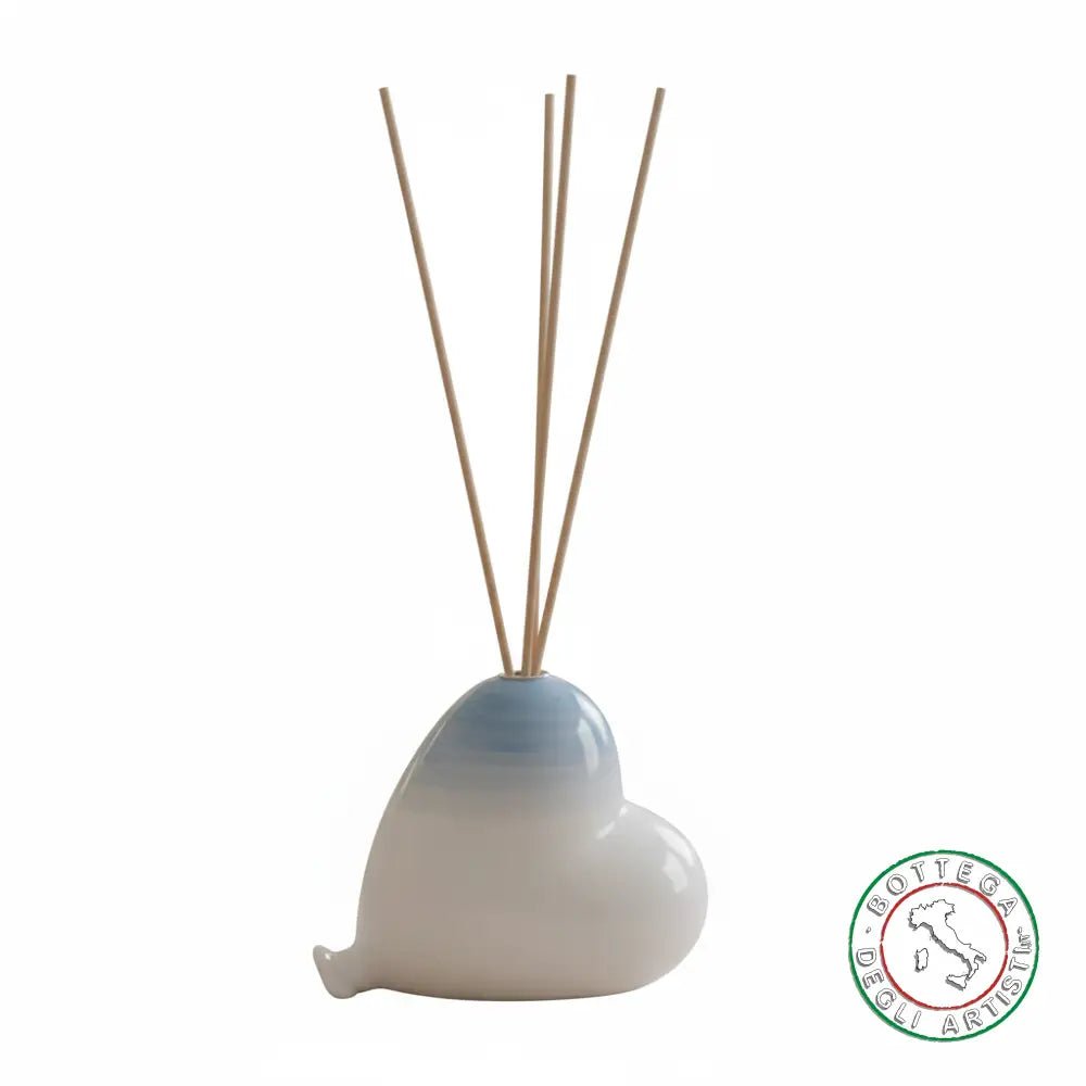 Personalized Ceramic Air Freshener Favor with Turquoise Brushstroke